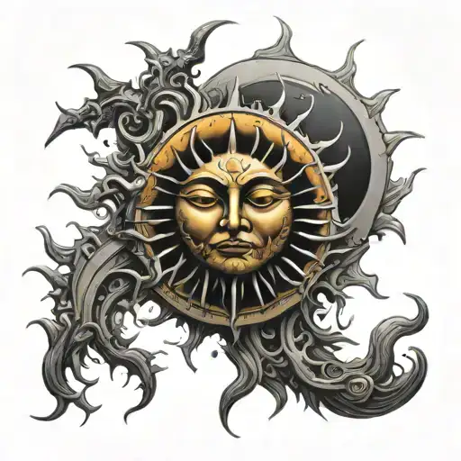 Evil Sun And Moon In One Guise