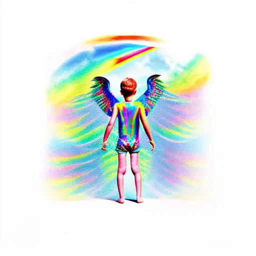 The Boy Has Rainbow Wings