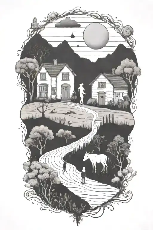 We Are All Just Walking Each Other Home Nestled Within