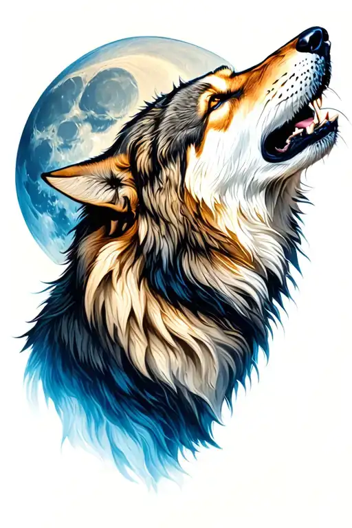 Wolf Howling At The Moon