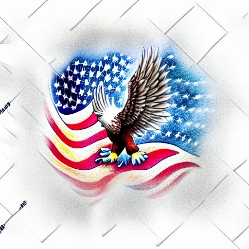 Eagle Wings American Flag
