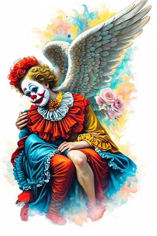 Angel And Clown