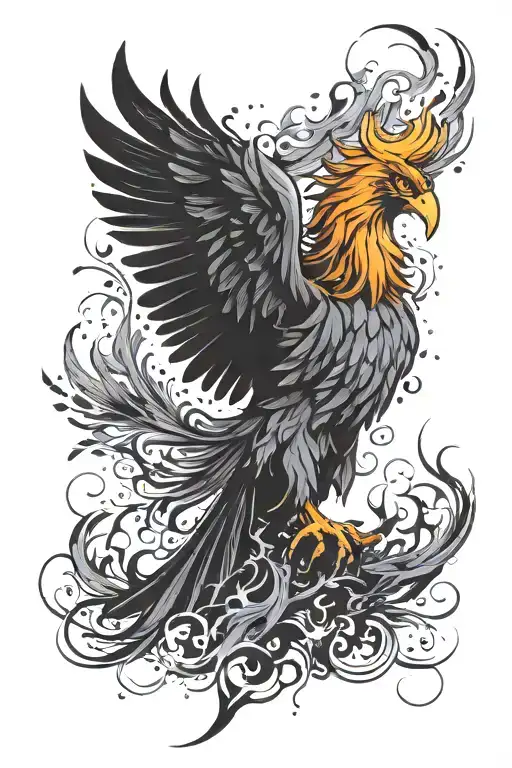 Phoenix Rising From The Ashes