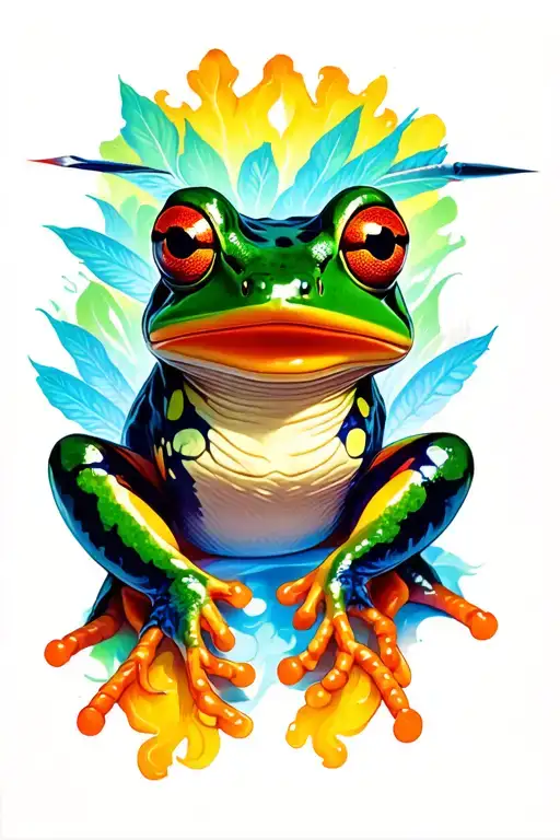 Dart Frog Samurai Warrior