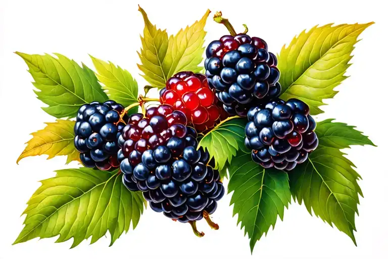 Blackberry Fruit Tree Branch