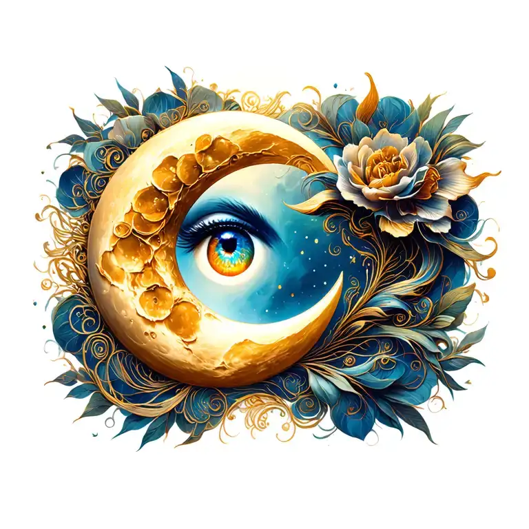 Crescent Moon Facing Up