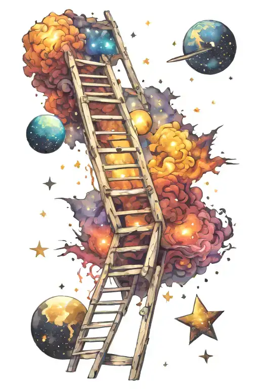 Ladder To The Stars With Galaxy Colors