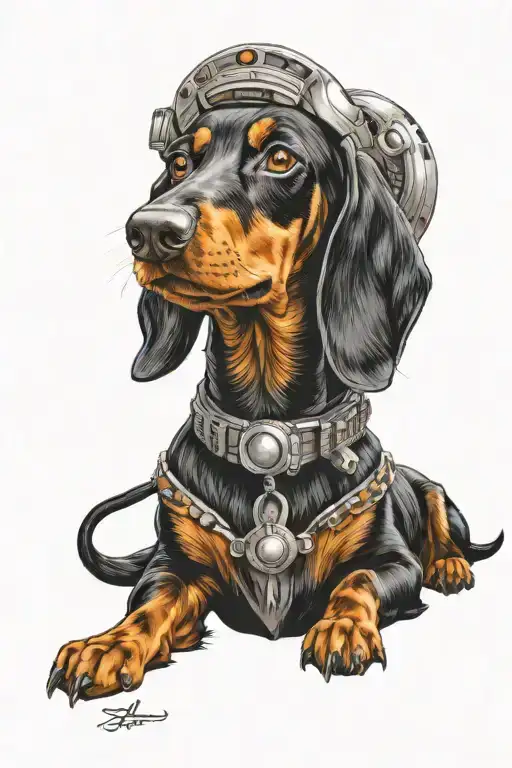 Black And Tan Dachshund Star Wars