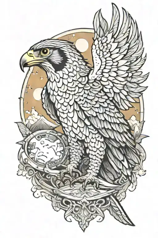 Falcon Mysticism Gothic Space World