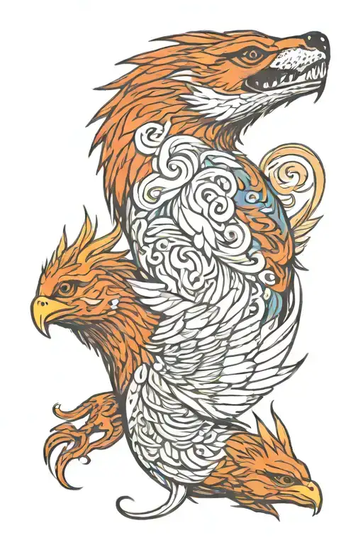 A Phoenix And An Otter