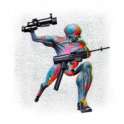 Dark Guns With Arms Mechanic