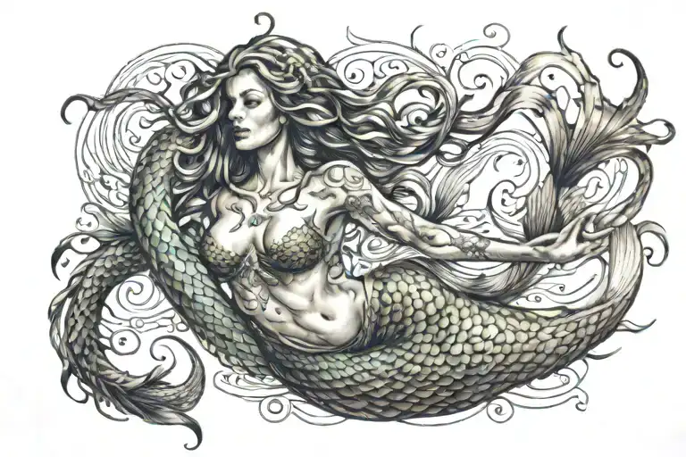 Mermaid Swimming