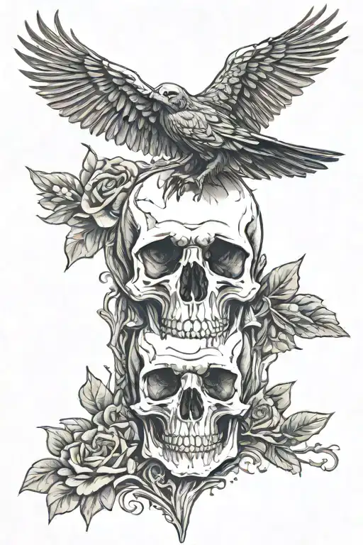 Skull Raven Cemetery