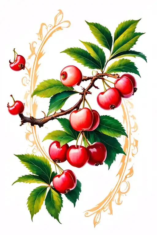 The Branches Of A Flourishing Cherry