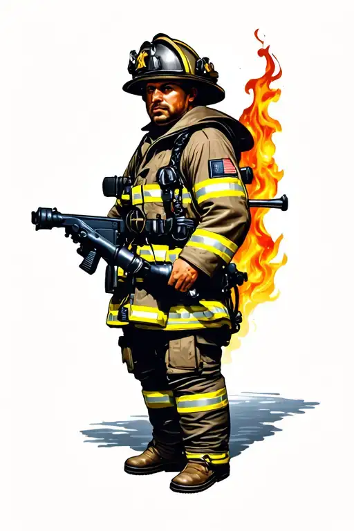 Military Firefighter Emblem