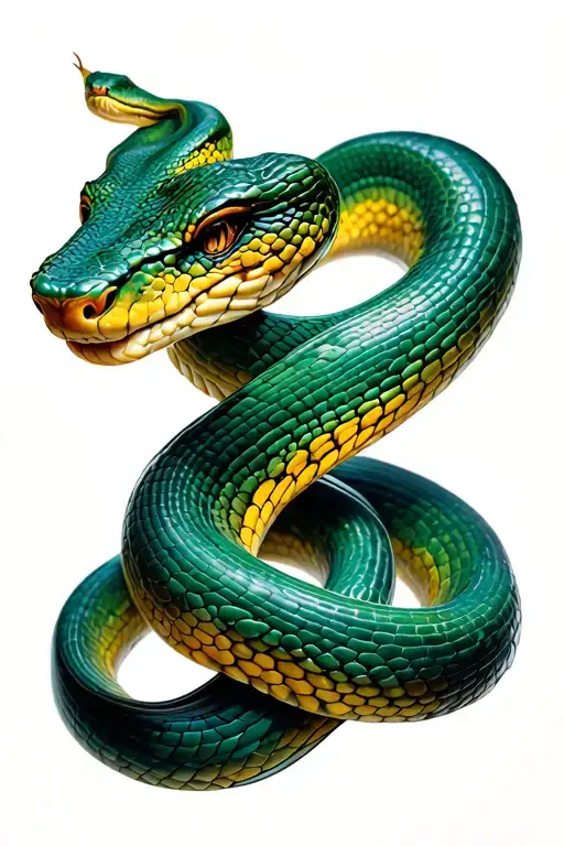 Realistic Snake Wrapping