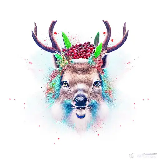 Pomegranate Deer