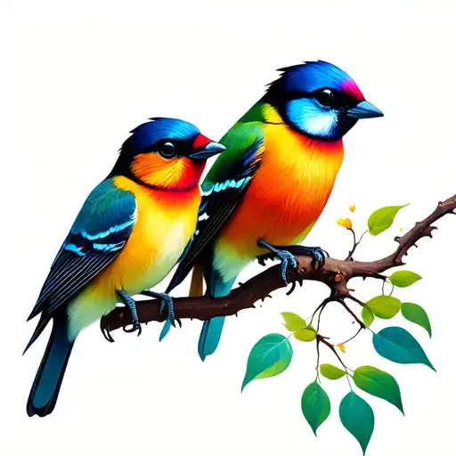 Three Little Birds Perched