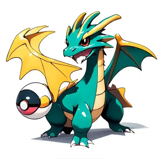 Pokemon Dragonite With Masterball