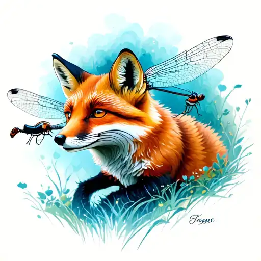 Fox Hunting A Dragonfly