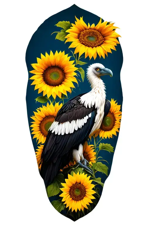 Sunflowers And Vultures