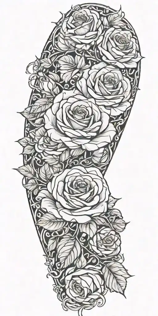 Roses And Vines Wrapped Around My Arm