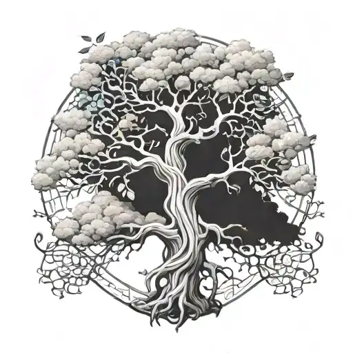 Tree Of Life And Heaven