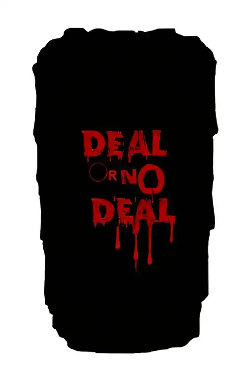 Deal Or No Deal Game Show Logo With Pistol And Blood