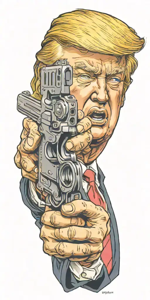 Trump Hold Gun You Missed Bitch