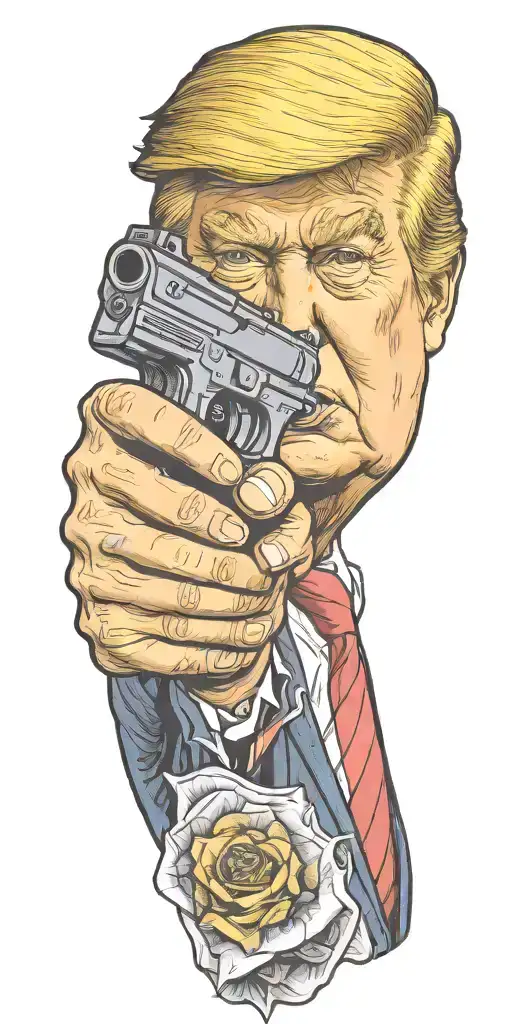 Trump Hold Gun You Missed Bitch