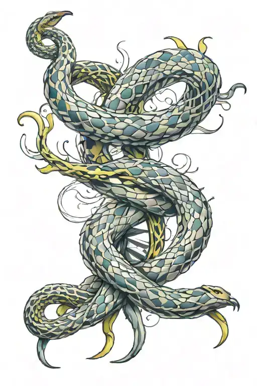 Dna Snake Wrapped