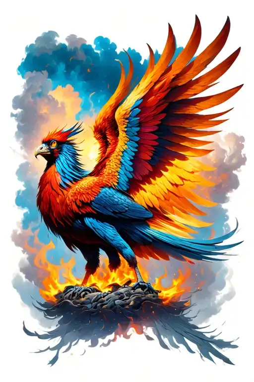 Phoenix Rising From The Ashes