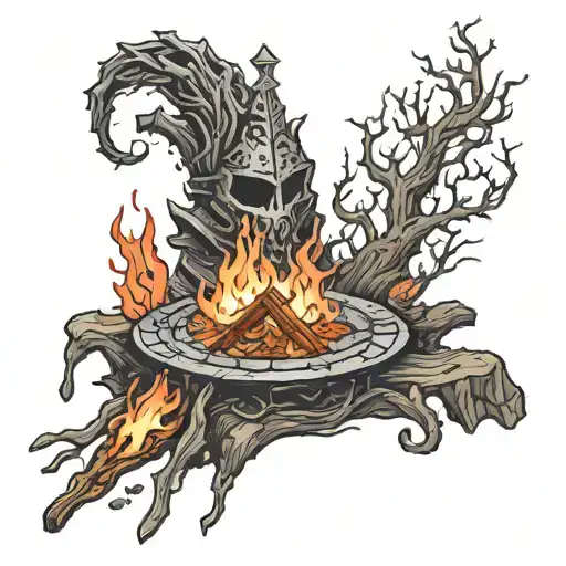 Bonfire Dark Souls