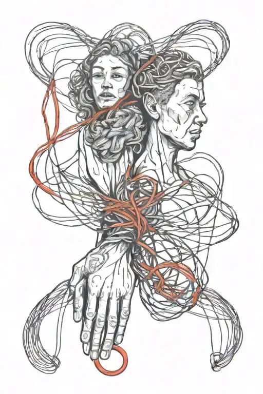Husband And Wife Red String Theory Interwoven