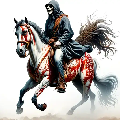 Ghoul Riding An Undead Horse