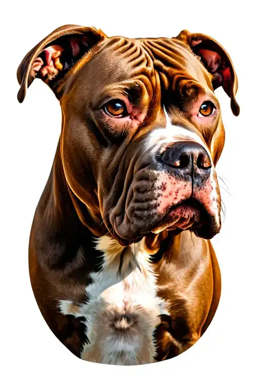 Red Pitbull Soulmate Rest In Peace