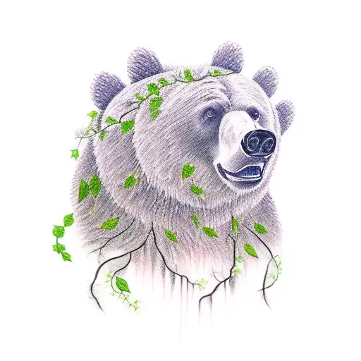 Bear With Vines