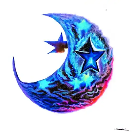 A Blue Star In The Sky