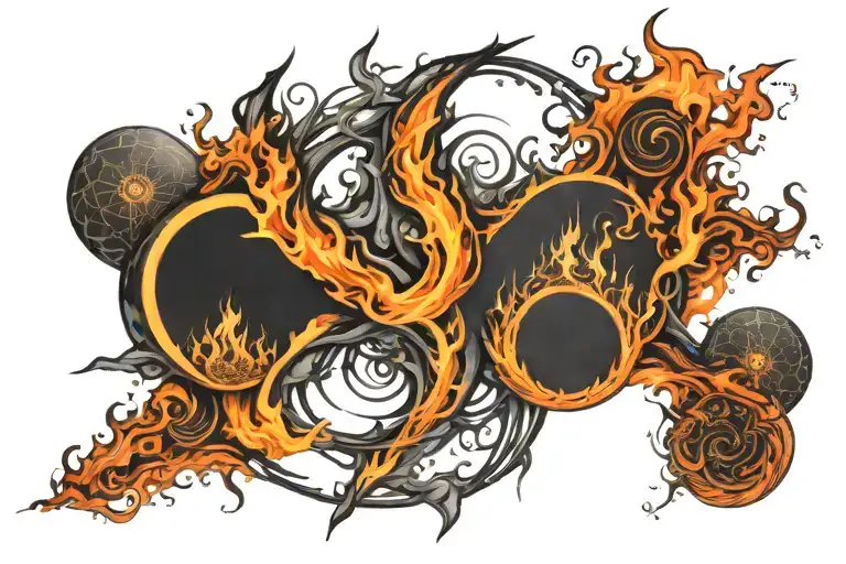 Fire Geo Symteric Shapes