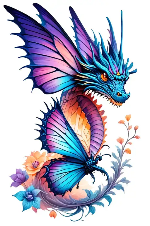 Butterfly And Dragon