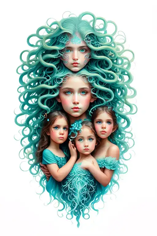 Medusa And 4 Daughters