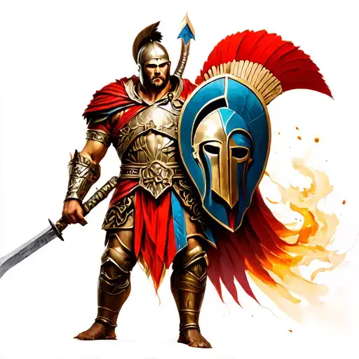 Spartan Warior Stand