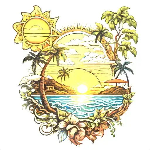 Sun Setting Costa Rica