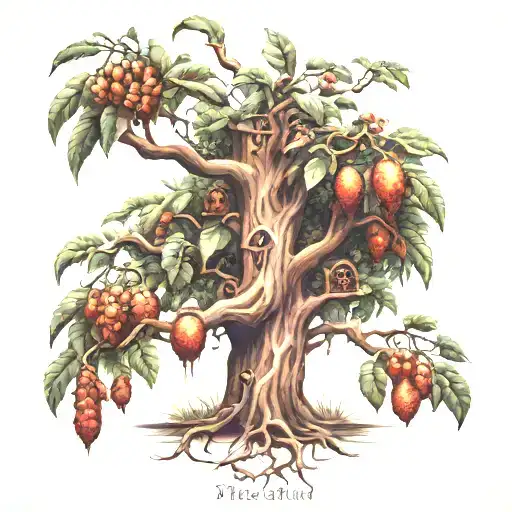 Tree With Dates On It