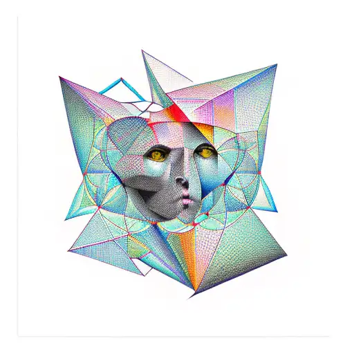 A Bunch Of Geometrical Shapes In A Meaningful Form