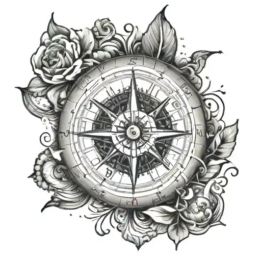 Sailor Compass With Name