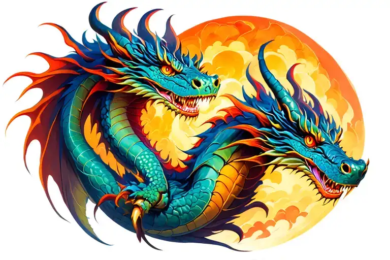 Dragon Wrapped Round