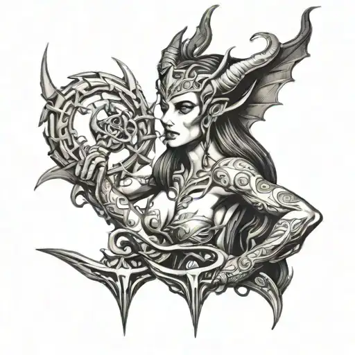 Succubus Warrior Engaged