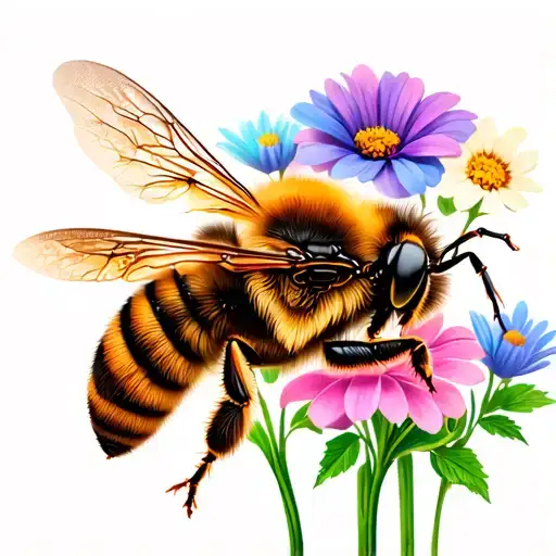 Bee And Flower Bouquet