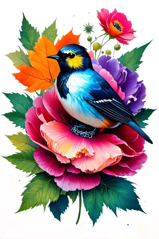 Peony Poppy Anemone Maple Leaf Octupus Robin